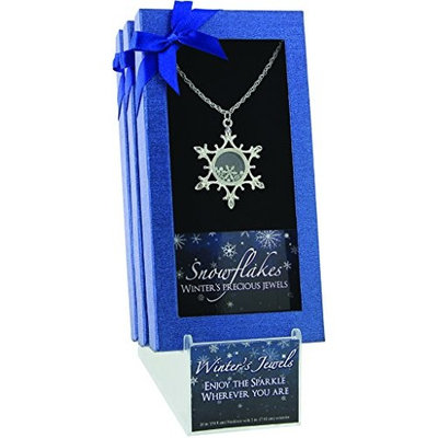 DM Merchandising 1990066 Floating Gem Snowflake Pendant - Case of 12