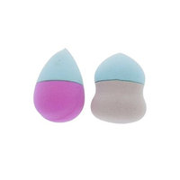 The Crème Shop - Petite Puffs: Two-Toned Teal (2 Mini Precision Sponges)