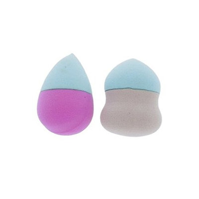 The Crème Shop - Petite Puffs: Two-Toned Teal (2 Mini Precision Sponges)