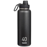 Thermoflask Double-Wall Vacuum Insulated Stainless - STAINLESS STEEL BLACK (40 Ounces Bottle) by Takeya at the Vitamin Shoppe