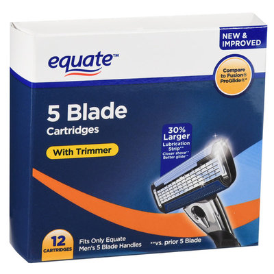 Equate 5 Blade Men's Razor Cartridges, 12 Ct
