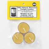 Uco Beeswax Tealight Candles - Package of 3
