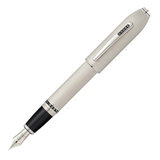 Cross Pens Cross Peerless 125 Platinum Plate Fountain Pen with Fine Rhodium Plated Solid 18KT Gold Nib