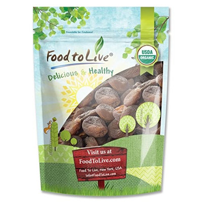 Food To Live ® Certified Organic Dried Apricots (Non-GMO, Bulk, Unsulfured) (2 Pounds)