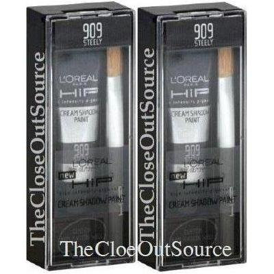 LOREAL L'Oreal Hip Cream Shadow Paint Steely #909 STEELY (Ct. 2 Tubes)DISCONTINUED