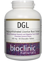 Bioclinic Naturals - DGL Chocolate Coconut Dream 400 mg. - 90 Chewable Tablets