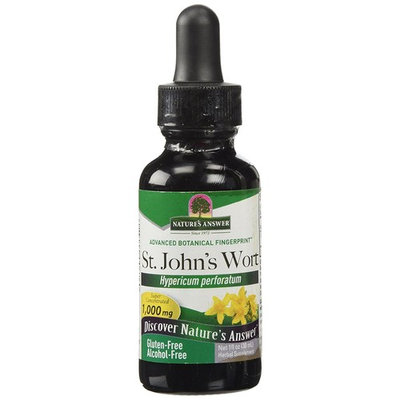 Nature's Answer St. John's Wort, Alcohol Free, Fluid Extract (1:1), 1 Fluid Ounces (30 ml) (Pack of 1)