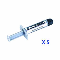 Arctic Silver AS5-3.5GX5 Arctic Silver 5 Thermal Compound 3.5 Gram Tube - Lot of 5