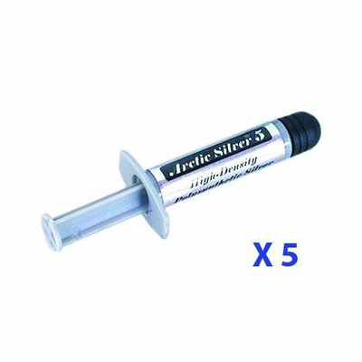 Arctic Silver AS5-3.5GX5 Arctic Silver 5 Thermal Compound 3.5 Gram Tube - Lot of 5