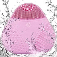 A-baiya Facial Cleansing Brush 3 in 1 Sonic Silicone Waterproof Rechargeable Skin Cleanser Anti-Aging Face Massager Deep Cleansing Remove Blackhead and Skin Care for All Skin Types