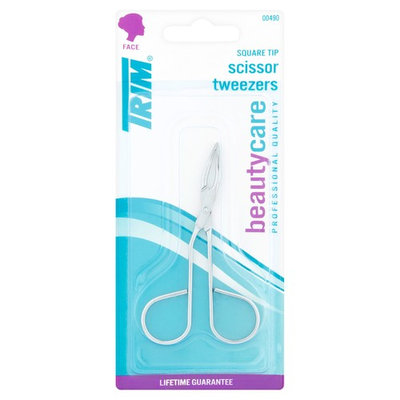 Trim Beauty Care Face Square Tip Scissor Tweezers
