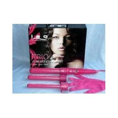 ISO Beauty Pink Trio Curling Iron - 3 Barrels