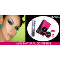 Mica Beauty Kabuki Kit Mineral Foundation Mf9 Chocolate Kisses 9gr + Kabuki Brush + Box + Mica Beauty 8 Stacks in Color: A-viva Blue Eyes+a-viva Shiny Nail Kit