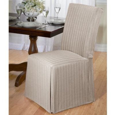 Madison Herringbone Dining Room Chair Slipcover