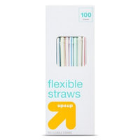 Flexible Straws 100 ct - up & up