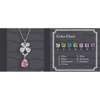 Ivy Lane Design 56-2251/CIT Silver Flower Chain With Citrine Drop Pendant
