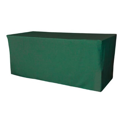 LA Linen TCpop-fit-96x30x30-TealP43 2.77 lbs Polyester Poplin Fitted Tablecloth Teal