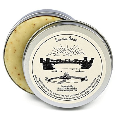 Sunrise Soap-100% Natural Skin Care Bar. Scented with Essential Oils. One 4 oz Bar in a Handy Travel Gift Tin. Great For Crew Rowing Lovers.