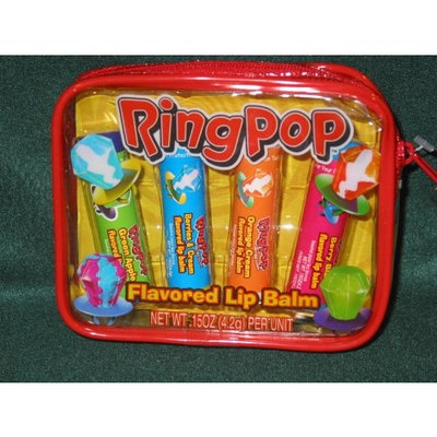 Ring Pop Flavored Lip Balm (4 in Zippered Case)