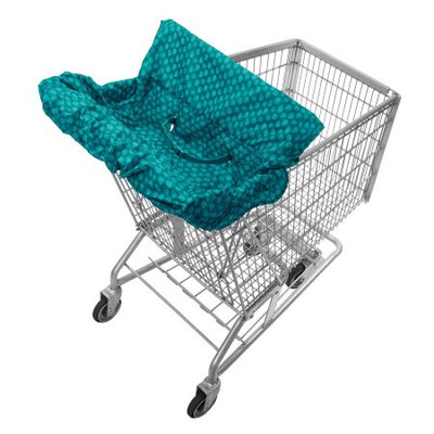 Target Infantino Fold Away Shopping Cart Cover - Hedgehogs, Dark Teal