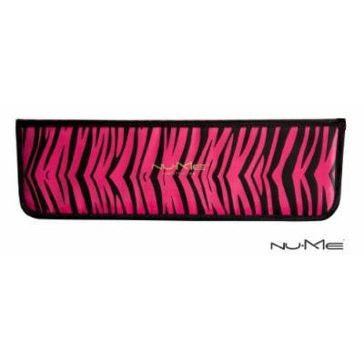 NuMe Heat Protectant Pouch for Flat Iron and Curling Wand, Hot Pink Zebra