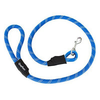 ZippyPaws Climbers Mountain Climbing Rope Dog Leash (Blue, 4-Feet)