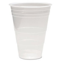 Boardwalk BWKTRANSCUP16PK Translucent Plastic Hot & Cold Cups; 16 oz.; 50 Per Pack
