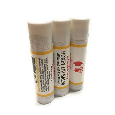 red headed honey's Honey Lip Balm-3 Pack-Natural Raw Honey- All Natural Ingredients!