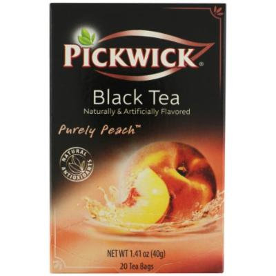Pickwick Black Tea, Purely Peach, 20-Count Tea Bags (Pack of 6)