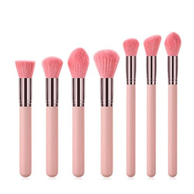 aliveGOT 7Pcs Makeup Brush Set Professional Face Eye Shadow Eyeliner Foundation Blush Blending Brush Face Powder Blush Concealers Eye Shadows Make Up Brushes Kit
