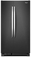 Black Ice Whirlpool(R) 25 cu. ft. Whirlpool(R) Side-by-Side Refrigerator with Greater Capacity