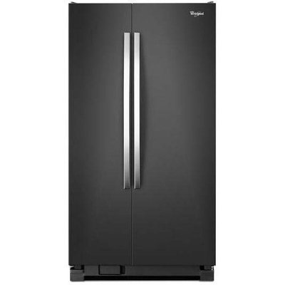 Black Ice Whirlpool(R) 25 cu. ft. Whirlpool(R) Side-by-Side Refrigerator with Greater Capacity