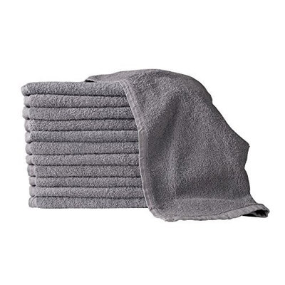 PREMIUM GRADE Gray Salon Towels 100% Cotton 16