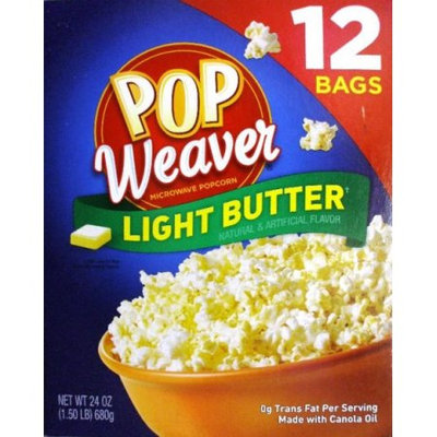 Pop Weaver Light Butter Microwave Popcorn