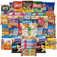 Cookies Chips & Candies Snacks Variety Pack Bulk Sampler Assortment (Care Package 42 Count)