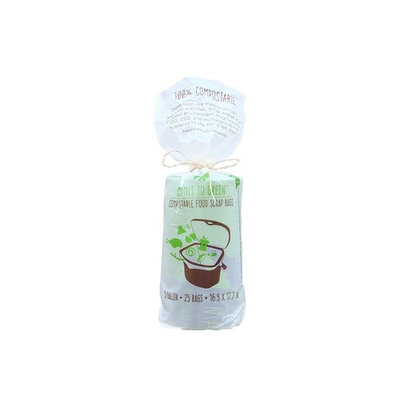 Zero Waste Compostable Bag - 3 Gallon, 25 Count, Extra Thick and Strong