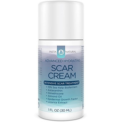 InstaNatural Scar Cream - Removal Treatment for Old & New Scars - With 15% Sea Kelp Bioferment