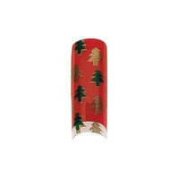 Cala Professional Holiday Design Airbrushed Nail Tips # 87-782 + A-viva Eco Nail File