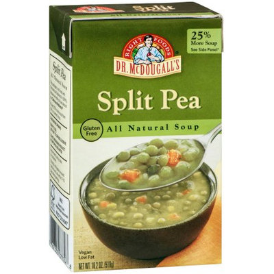 Dr. McDougall's Right Foods Split Pea All Natural Soup, 18.2 oz, (Pack of 6)