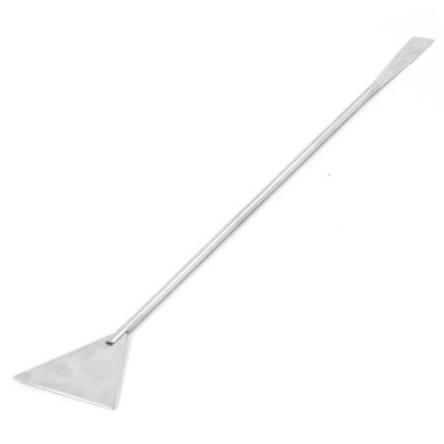 Silver Tone Stainless Steel Sand Gravel Scraper Cleaner 12.6IN 32cm Length