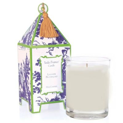 Seda France Lavande Provençale Classic Toile 2 oz. Mini Pagoda Candle