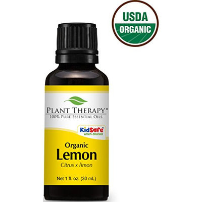 Plant Therapy USDA Certified Organic Lemon Essential Oil. 100% Pure