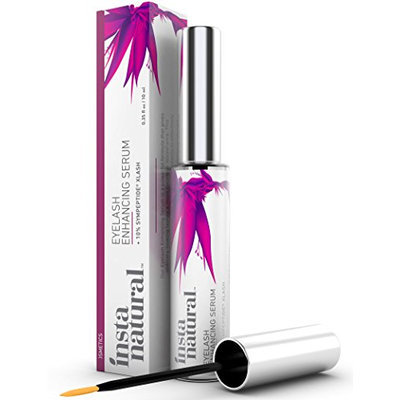 InstaNatural Eyelash & Eyebrow Boost Serum - Rapid & Fast Lash Care for Long