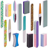 SHANY Trendy Styles Assorted Nail Buffers, Files & Blocks Set, 15 pc