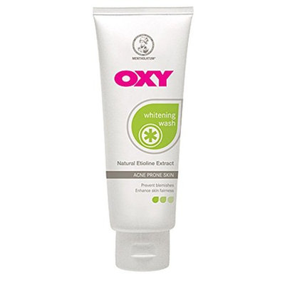 Mentholatum OXY Oxy Whitening Face Wash 100g Contains Natural Etioline Extract, Vitamin C and E helps to lighten skin and enhance skin fairnes
