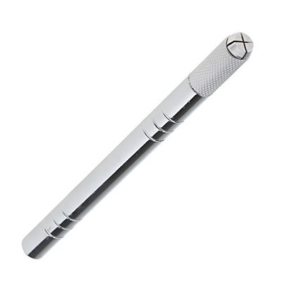 MagiDeal Professional Silver 3D Eyebrow Tattoo Pen Permanent Comestic Manual Eye Brow Microblading Pen MachineTool