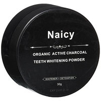 Naicy Pure Active Charcoal Teeth Whitening Powder - Natural & Organic Tooth Whitener with Activated Carbon Coco for Whiting Teeth