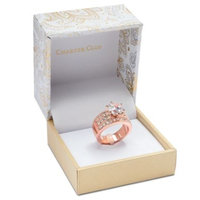 Rose Gold-Tone Crystal Triple-Row Ring, Created for Macy's