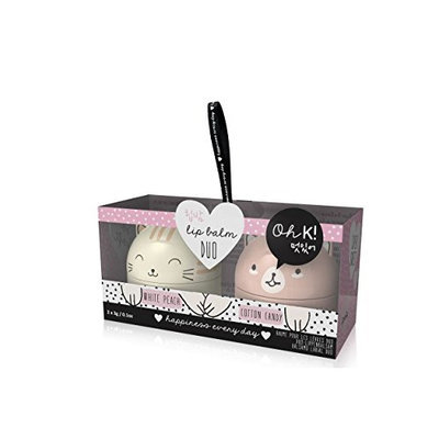 NPW-USA 2 Piece Oh K! Korean Cat and Bear Lip Balms