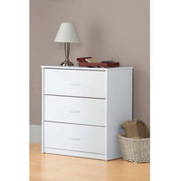 Mainstays 3Drawer Chest, White